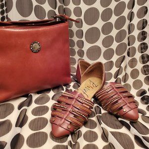 BLOWFISH MALIBU LEATHER STRIPS w/ METALLIC ACCENTS